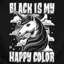 Kép 2/2 - Happy color női póló (Fekete)