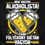 Folyékony diéta férfi póló (B_Fekete)