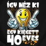 Kép 2/3 - Kiégett x éves női póló (B_Fekete)