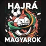 Hajrá magyarok szurkolói férfi póló (B_fekete)