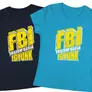 Kép 4/4 -  FBI lánybúcsú póló szett (Sötétkék-Türkiz)
