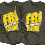 FBI legénybúcsú póló szett (Grafit)