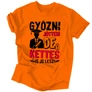 Győzni jöttem... férfi póló (Narancs)