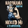 Nagymama vagyok női póló  (B_fekete)