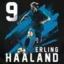 Kép 2/3 - Erling Haaland Fan Art férfi póló (B_Fekete)