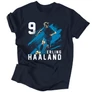 Erling Haaland Fan Art férfi póló (Sötétkék)