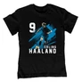 Erling Haaland Fan Art gyerek póló (Fekete)