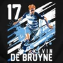 Kevin De Bruyne Fan Art gyerek póló (B_Fekete)