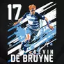 Kép 2/3 - Kevin De Bruyne Fan Art férfi póló (B_Fekete)