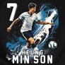 Heung Min Son Fan Art férfi póló (B_Fekete)