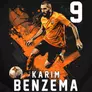 Kép 2/3 - Karim Benzema Fan Art gyerek póló (B_Fekete)