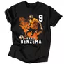 Kép 1/3 - Karim Benzema Fan Art férfi póló (Fekete)