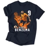 Karim Benzema Fan Art férfi póló (Sötétkék)