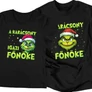 Karácsony főnökei  páros póló (Fekete)