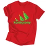 Karácsony férfi póló (Piros)