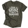 Kép 5/5 - Gyász meg a szenvedés férfi póló (Grafit)