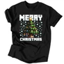 Kép 1/2 - Merry Christmas férfi póló (Fekete)