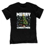 Kép 1/2 - Merry Christmas gyerek póló (Fekete)