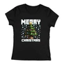 Kép 1/2 - Merry Christmas Női póló (Fekete)