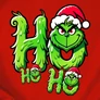 Ho Ho Ho (Grinch) női póló (Piros)