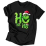 Ho Ho Ho (Grinch) férfi póló (Fekete)