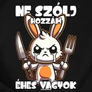 Kép 2/2 - Ne szólj hozzám női póló (B_fekete)