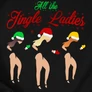 Kép 4/5 -  All the Jingle Ladies női póló (B_fekete)