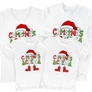 Kép 3/6 - Christmas crew családi póló szett (2 gyerek) (Fehér)
