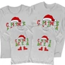 Kép 6/6 - Christmas crew családi póló szett (2 gyerek) (Szürke)