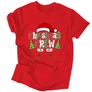 Kép 4/6 - Christmas crew férfi póló (Piros)