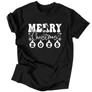 Merry Christmas 2025 férfi póló (Fekete)