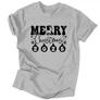 Merry Christmas 2025 férfi póló (Szürke)