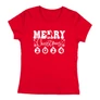 Kép 4/5 - Merry Christmas 2024 női póló (Piros)