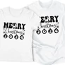 Kép 4/5 - Merry Christmas 2024 páros póló (Fehér)