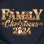 Kép 2/4 - Family Christmas 2024 családi póló szett (3 gyerek) (Sötétékék)
