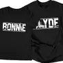 Kép 1/7 - Bonnie és Clyde páros póló szett (Fekete)
