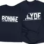Kép 4/7 - Bonnie és Clyde páros póló szett (Sötétkék)