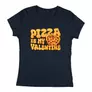 Kép 5/8 - Pizza is my valentine női póló (Sötétkék9