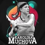  Karolina Muchova női póló (B_Fekete)