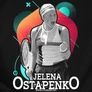 Jelena Ostapenko női póló (B_Fekete)
