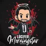 Kép 2/2 - Lucifer Morningstar férfi póló (B_fekete)
