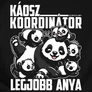 Káosz csapat páros póló szett (B_fekete)