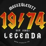 Megszületett egy legenda női póló (B_Fekete)