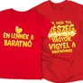 Ha túl részeg vagyok páros póló szett (Piros)