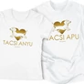 Tacsi Anyu/Tacsi Apu páros póló szett (Fehér)