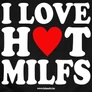 I love hot milfs kapucnis pulóver (B_Fekete)
