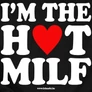  I'm the hot milf  női póló előnézeti kép (B_Fekete)