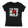 Kép 1/5 -  I'm the hot milf női póló (Fekete)