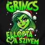 A grincs ellopta a szívem kapucnis pulóverek (B_fekete)