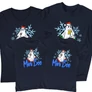 Kép 4/4 - Christmas Boo Family családi póló szett (2 gyerek) (Sötétkék)